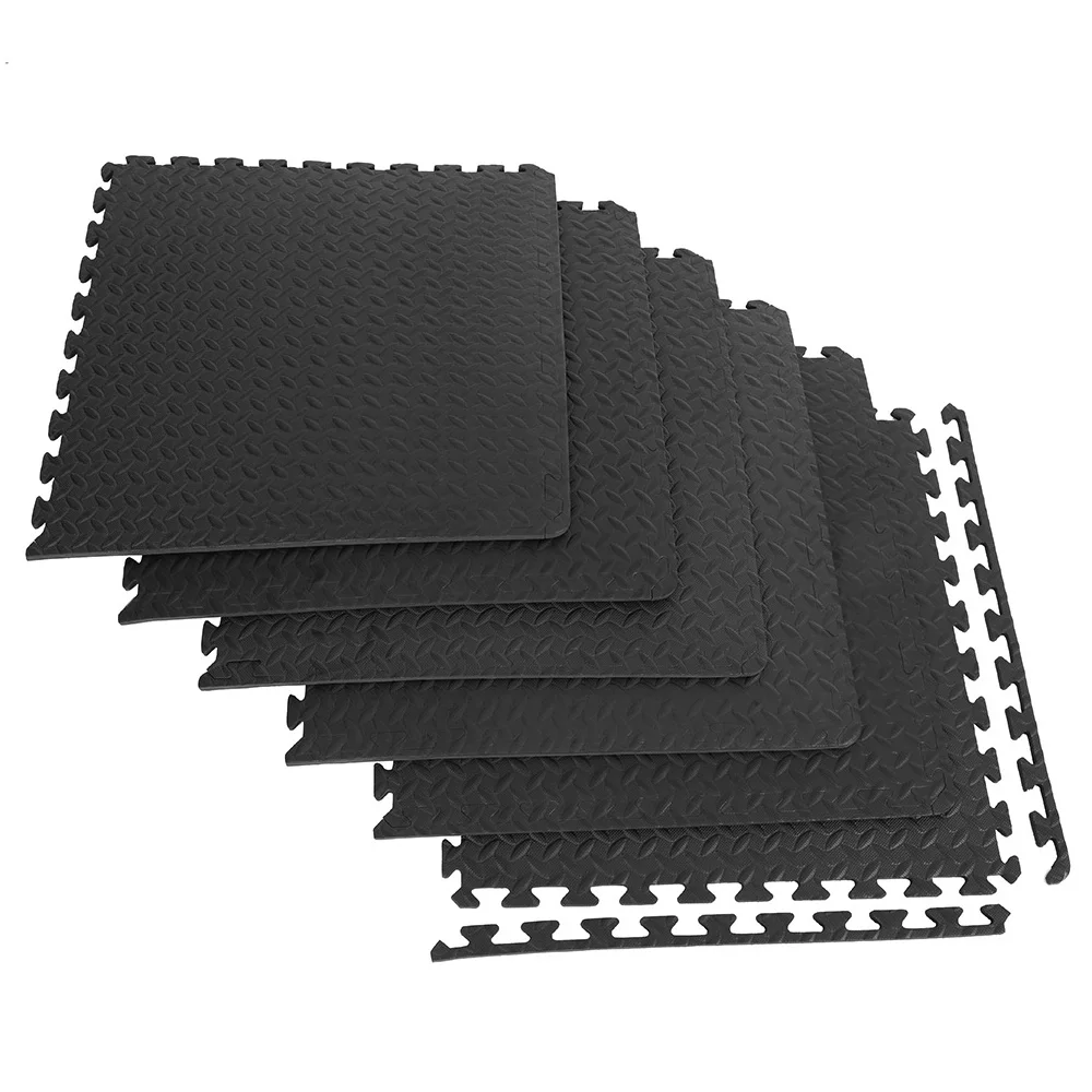 Kopen 24Pc Home Gym Mat Eva Blad Graan Vloermatten Splicing Floor Pads Patchwork Tapijten Yoga Kamer Dikker Vloer Kussen Fitness Apparatuur