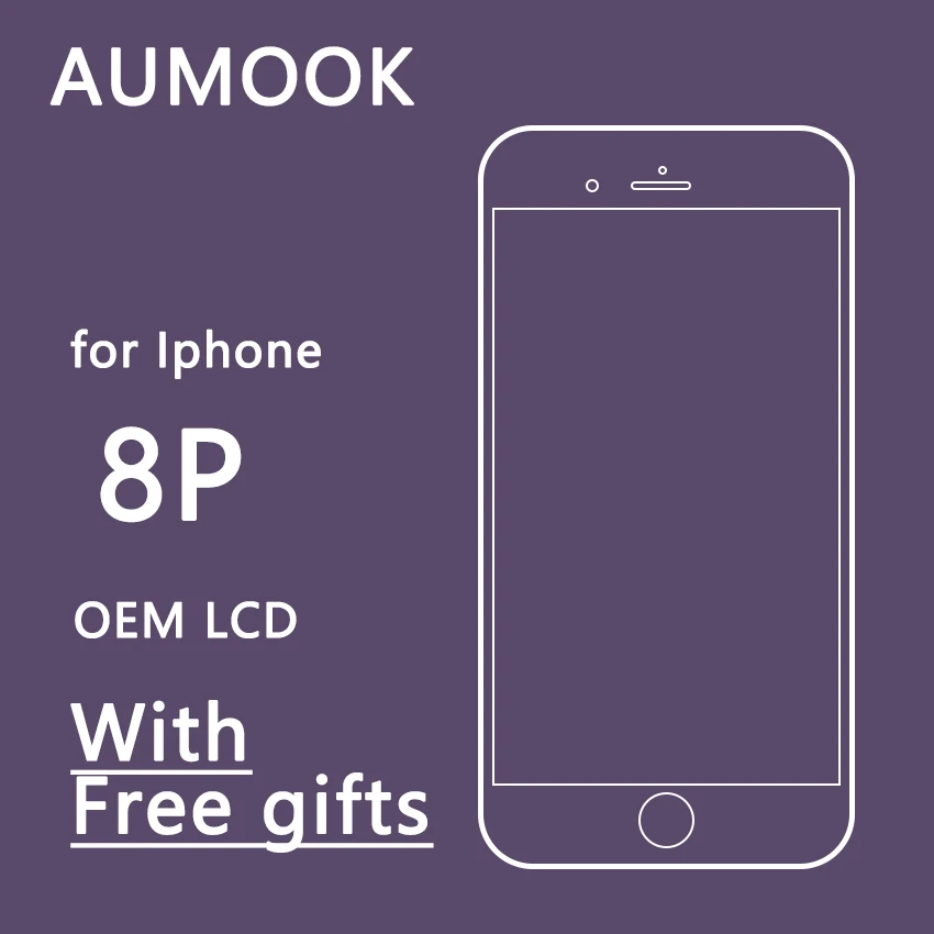 OEM ЖК дисплей для iPhone 8 Plus P с сенсорным экраном дигитайзер в сборе Замена хороший 3D