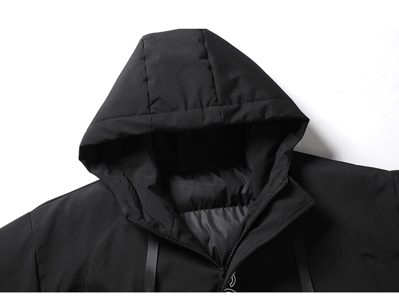 

Men Parka Coats 2020 Winter Jacket Mens Thicken Hooded Windproof Parkas Overcoat Casual Man Warm Down Jackets Pockets Outerwear
