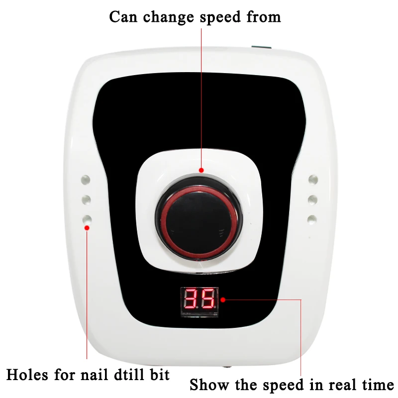 35000 об/мин Электрический сверлильный станок для ногтей инструмент маникюра