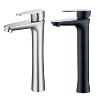 304 stainless steel raised basin above counter basin faucet hot and cold washbasin faucet