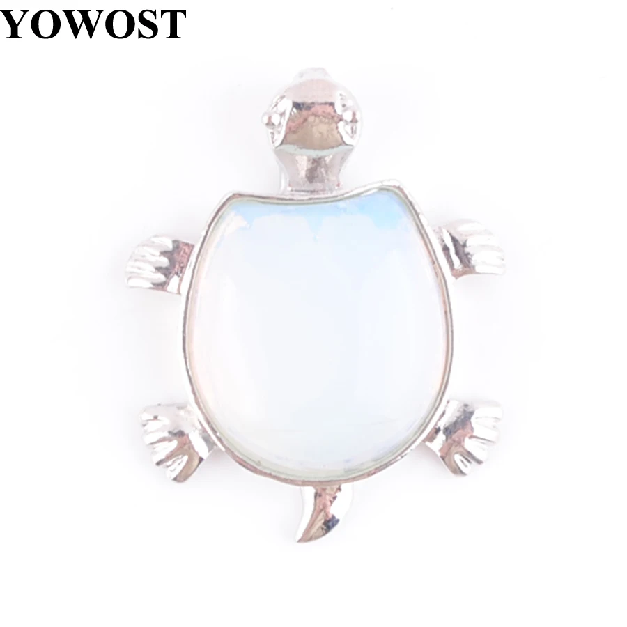 Ожерелье с подвеской в форме черепахи из натурального опала и бусин, модное украшение для женщин и мужчин с цепочкой чакр, 18 дюймов. IN3731.