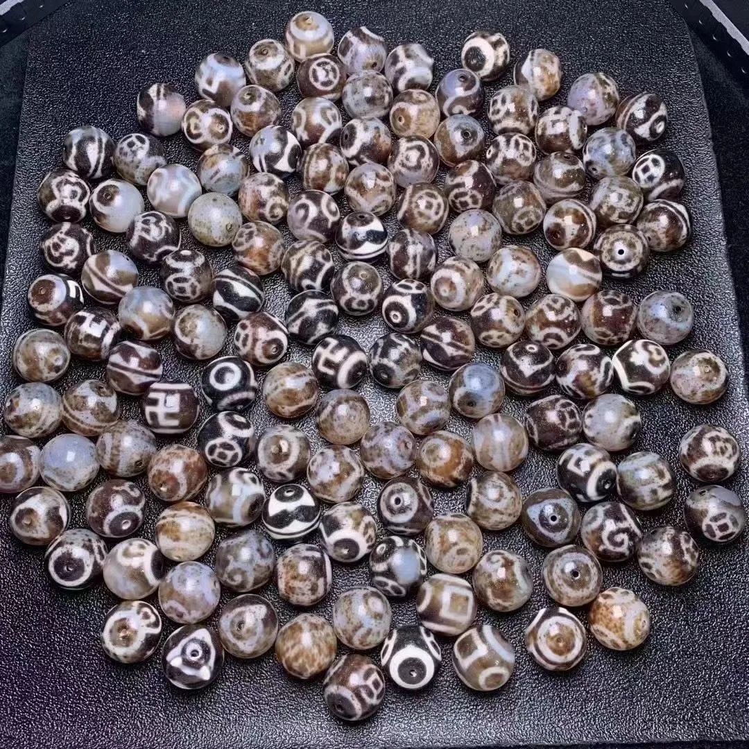 

134pcs/lot Jewelry accessories loose beads Tibet unique natural agate dzi diy ethnic style high quality wholesale beads in bulk