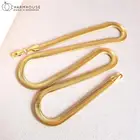 18K золотое ожерелье GP для мужчин женщин 6 мм мягкий змеевидные цепочки 1618202224262830 дюймов колье модные ювелирные изделия аксессуары