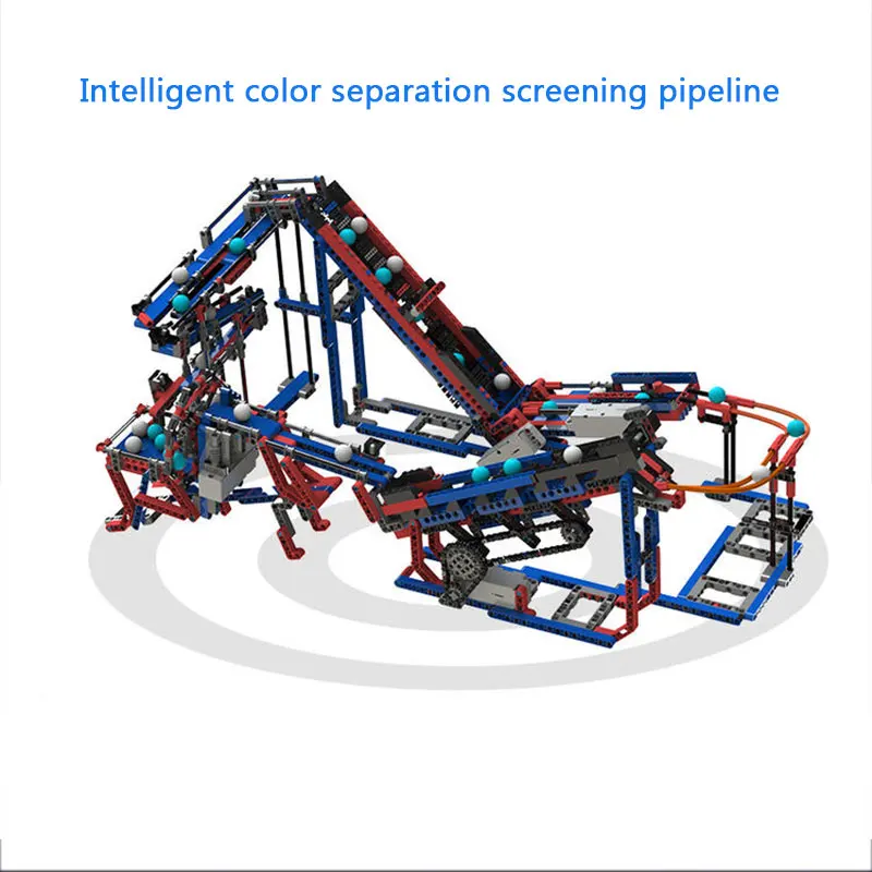 Строительные блоки строительные для детей техника лабиринт с шариками трасса
