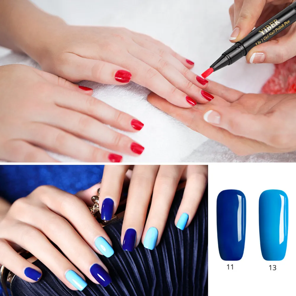 New Hot One Step Nail Gel Polish Pen UV Manicure Varnish Nails Art Pencil SMR88 | Красота и здоровье