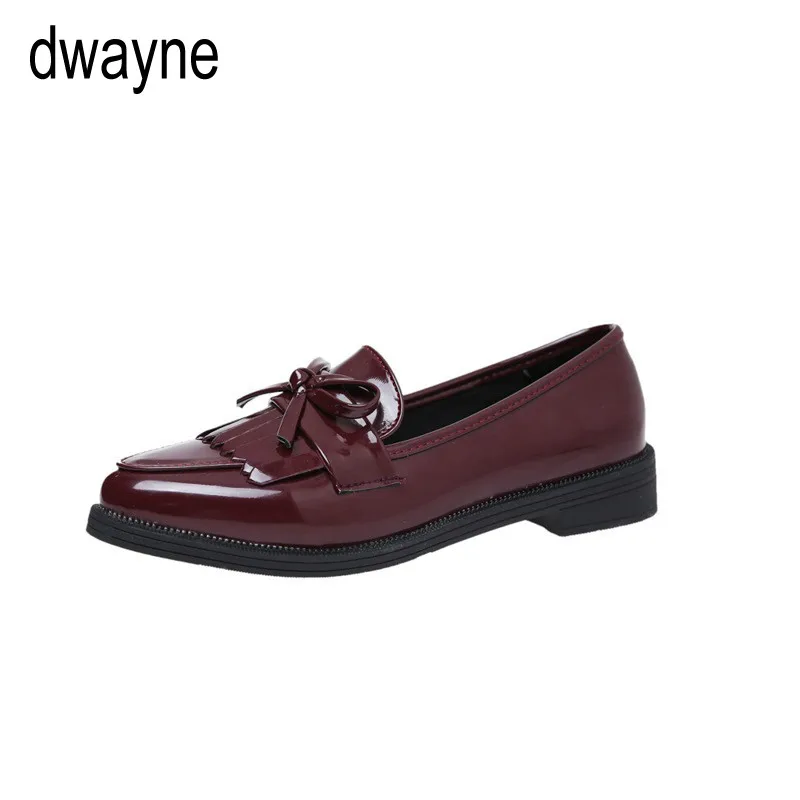 Брендовые Кожаные Туфли-оксфорды для женщин повседневные туфли дерби с бахромой