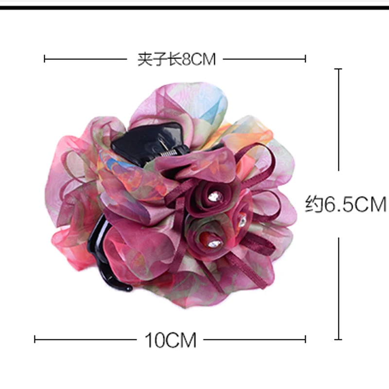 Женская атласная лента с цветами кристаллами и жемчугом декоративная для волос