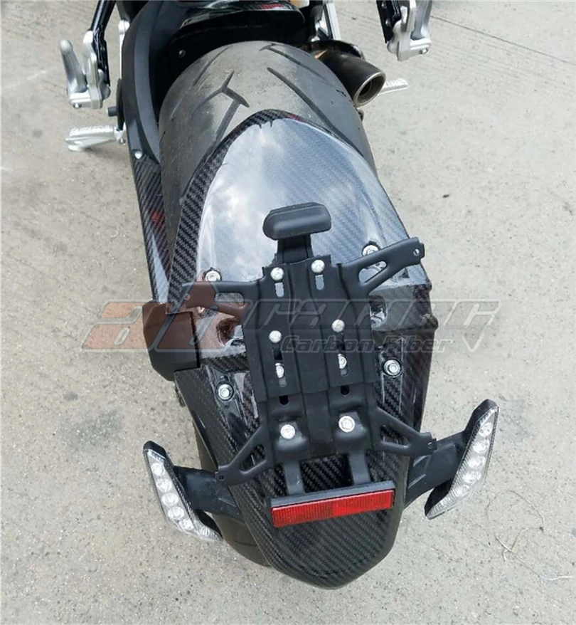 

Rear Tire Hugger Fender Number Plate Holder Cover For MV Agusta Brutale 800 2014-2017 Full Carbon Fiber 100%