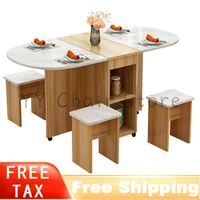 multifunctional folding table modern simple dining table chair set household coffee tables living room dining room furniture