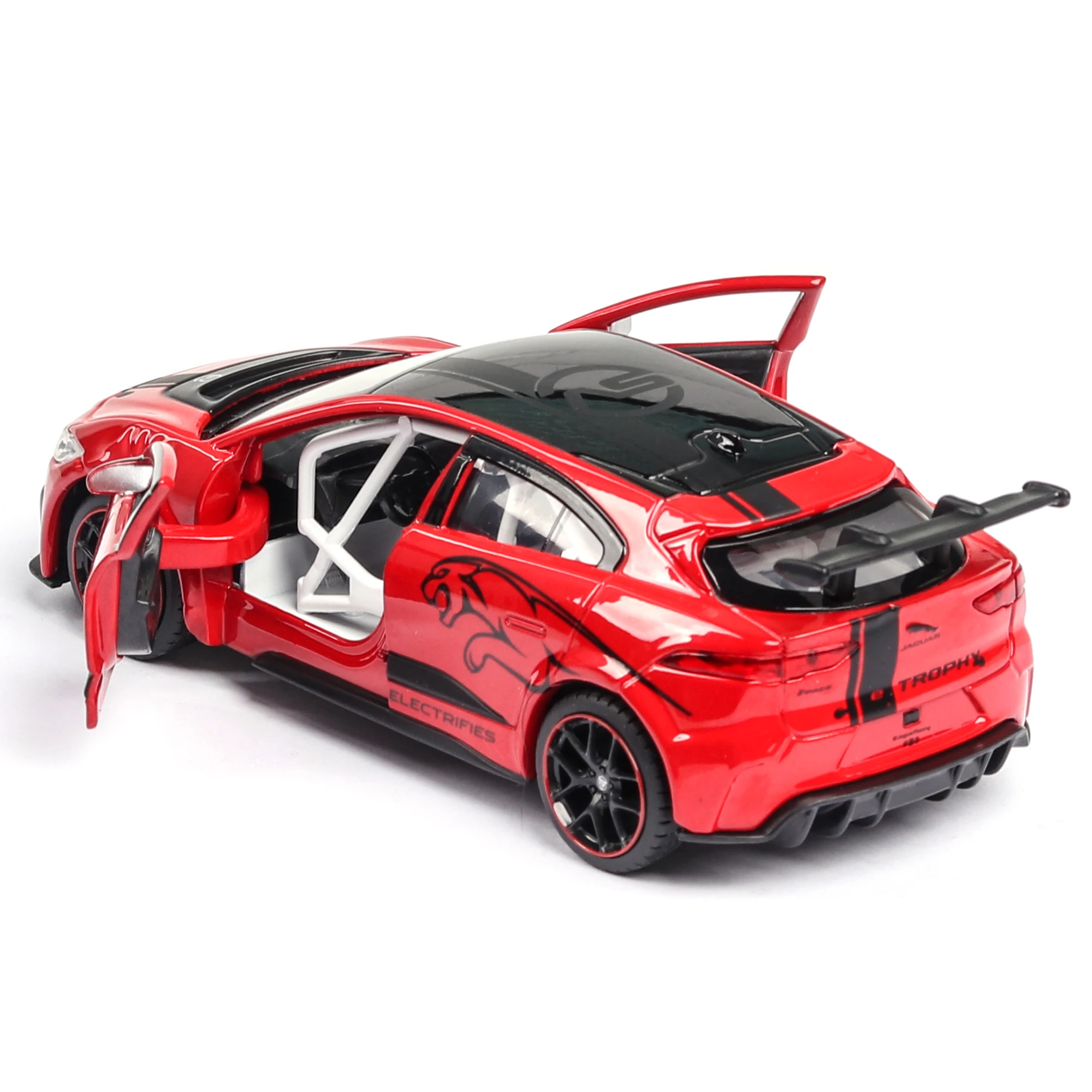 Новый 1:36 JAGUAR I PACE литая игрушечная машинка оттягиваемая назад машина спортивная