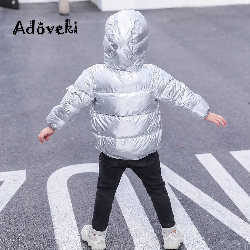 Adoveki/Новинка года; хлопковая куртка-пуховик для девочек и мальчиков; теплое зимнее пальто для малышей; модная зимняя ветрозащитная одежда с капюшоном