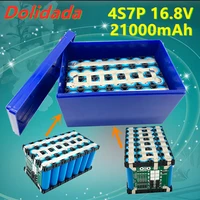 16 8v battery 21ah 4s7p 14 8v 16 8v suitable for ncr18650ga with 30a bms high power lithium ion inverter touring car solar