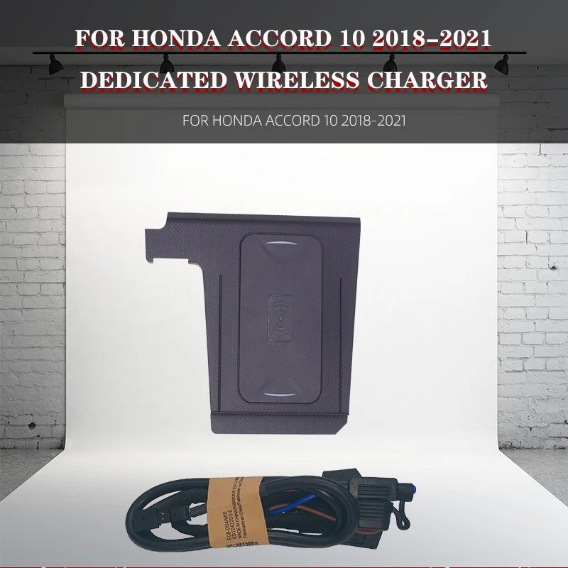 

Автомобильное беспроводное зарядное устройство для Honda Accord 10 2018-2021, стандартное беспроводное зарядное устройство QI для iPhone, быстрая зарядка...