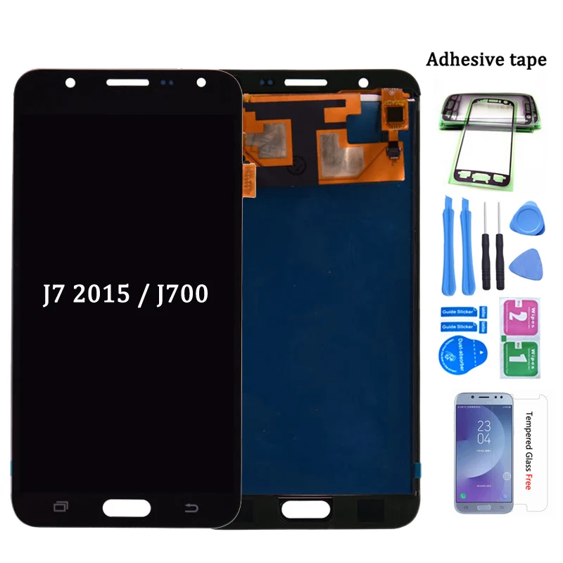 Для Samsung Galaxy J7 2015 J700 J700F J700M J700H ЖК дисплей с сенсорным экраном дигитайзер в сборе