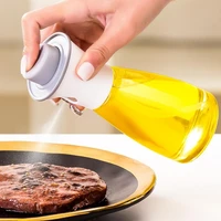 180ml oil sprayer bottle large caliber slope button silicone kitchen dustproof nozzle oil dispenser for kitchen cooking bbq