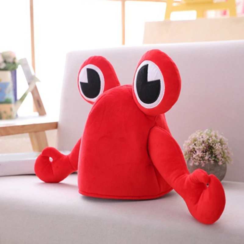 

Cartoon Crab Leg Big Eyes Plush Hat Funny Animal Stuffed Toys Cosplay Photo Prop M5TE