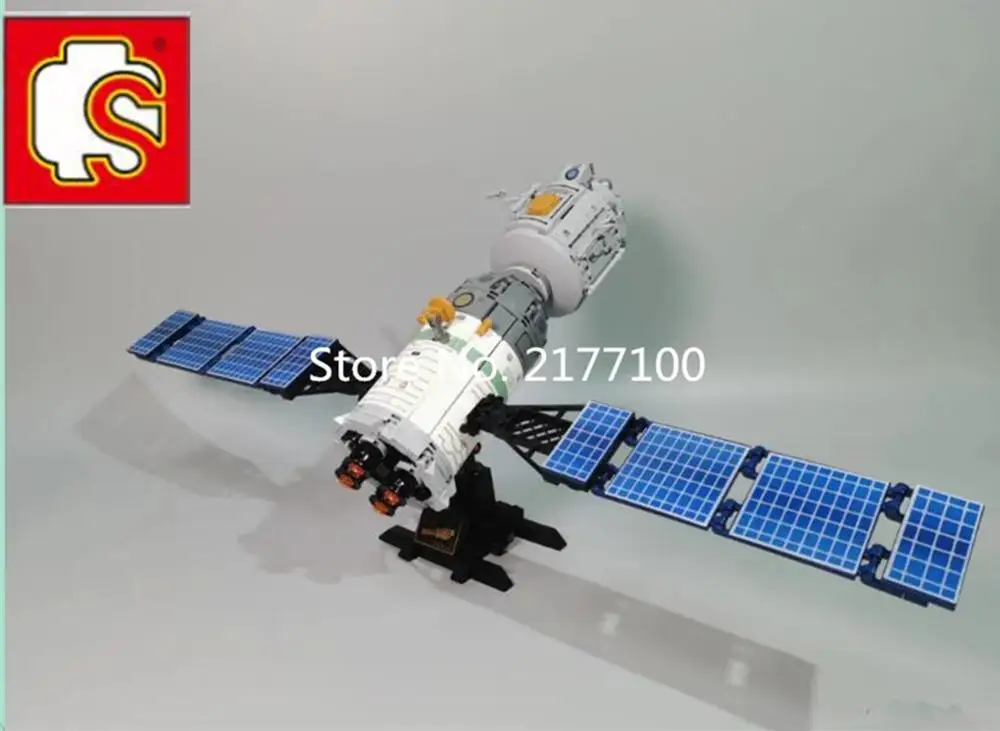 Серия Sembo Bock Ideas Китайская международная модель космической станции набор