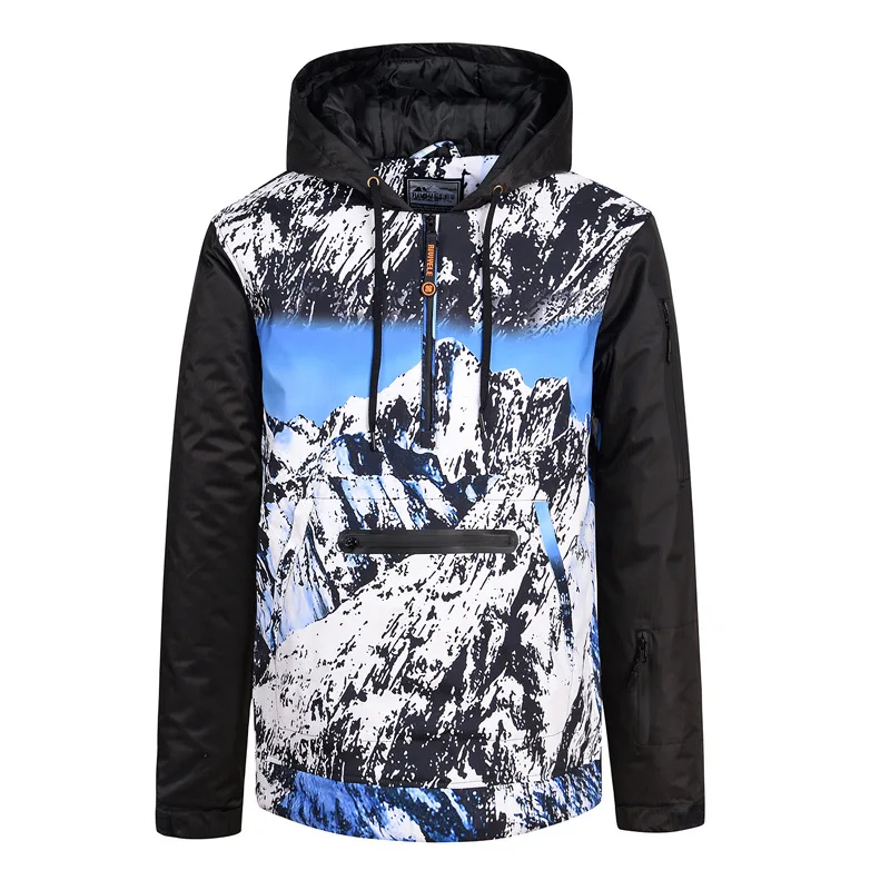 Мужские и женские лыжные толстовки куртки зимние уличные ветрозащитные