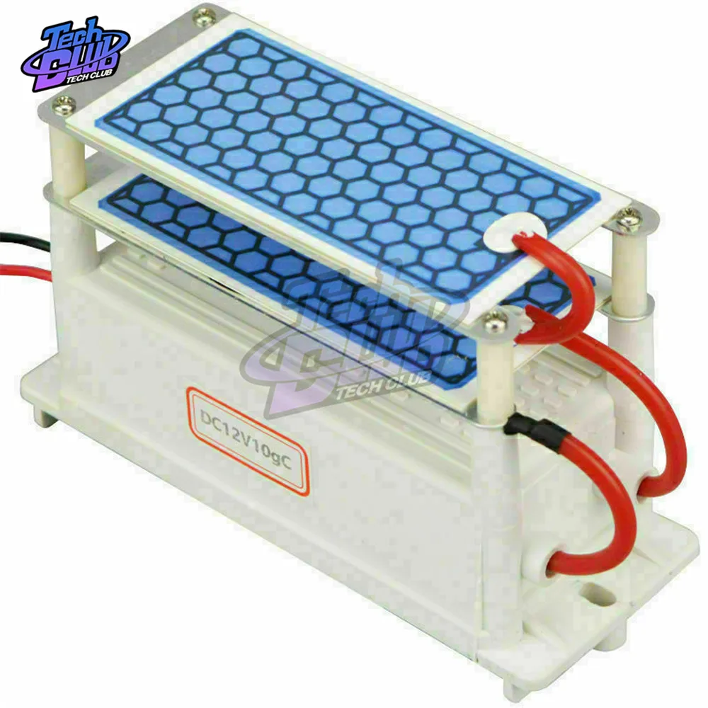 DC12V 10g автомобильный очиститель воздуха Керамический генератор озона двойной