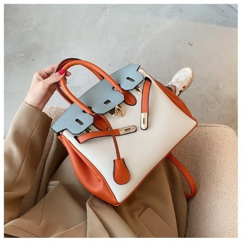 

Female luxury bag woman top quality large capacity patchwork designer handbag Shoulder crossbody bags silk tote bags hand Bags