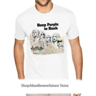 Рождественский темно-фиолетовый в рок футболки мужские 3-6XL с короткими рукавами премиум-класса, хлопковая Футболка с круглым вырезом