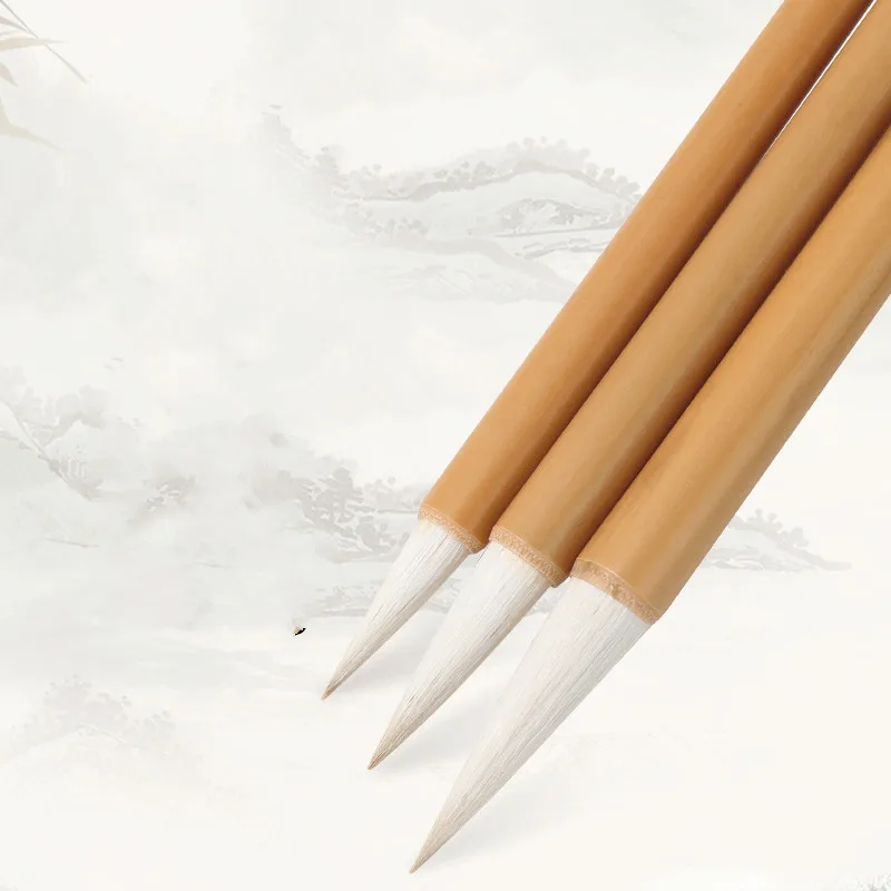 3PCS Traditional Chinese Calligraphy Brushes Pen Set Multiple Hairs Writing Brush Artist Painting Brush Watercolor Brush Pen