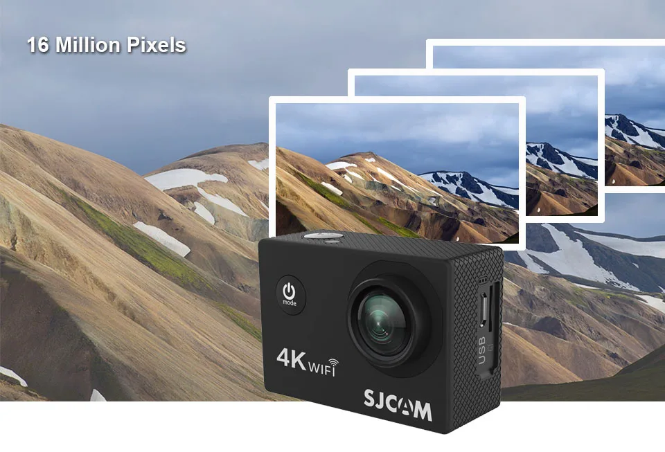 Экшн-камера SJCAM SJ4000 AIR, Спортивная, 4 k@ 30FPS, WiFi, 2,0 дюймов, ЖК-экран, для дайвинга, 30 м, водонепроницаемая, SJ 4000, камера для экстремальных видов спорта, DV