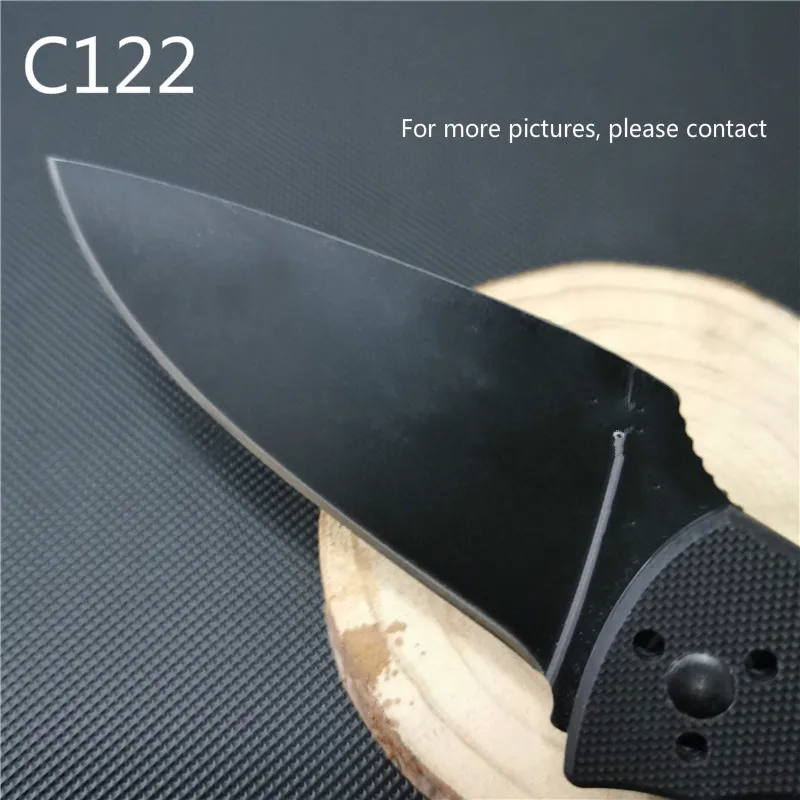 Новый карманный нож C122 8Cr13Mov лезвие G10 ручка с безопасным замком | Инструменты