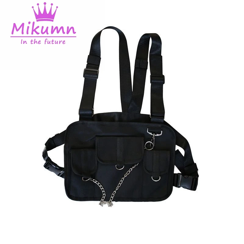 Нейлоновая нагрудная сумка модная камуфляжная поясная сумочка в стиле хип хоп