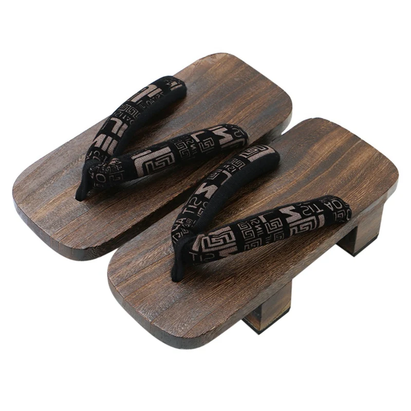 гэта Японские деревянные клоги Сандалии мужские и женские Обувь для
