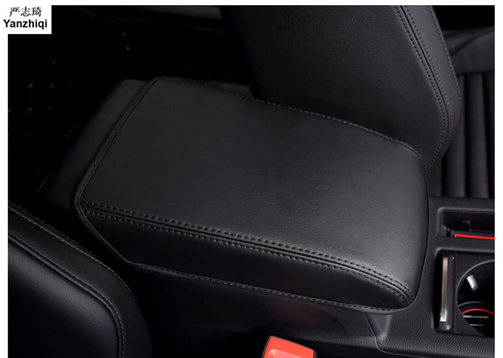 

Microfiber leather Armrest Console Pad Cover Cushion Support Box Armrest Top Mat Liner for VW Volkswagen Passat B8 B8 Variant