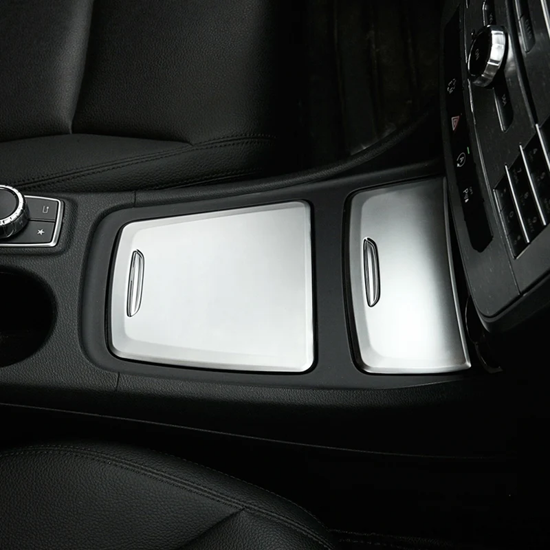 

for Mercedes Benz CLA GLA a Class W117 W176 A180 2014-2017 Chrome ABS Center Storage Box Panel Trim Ashtray Cover