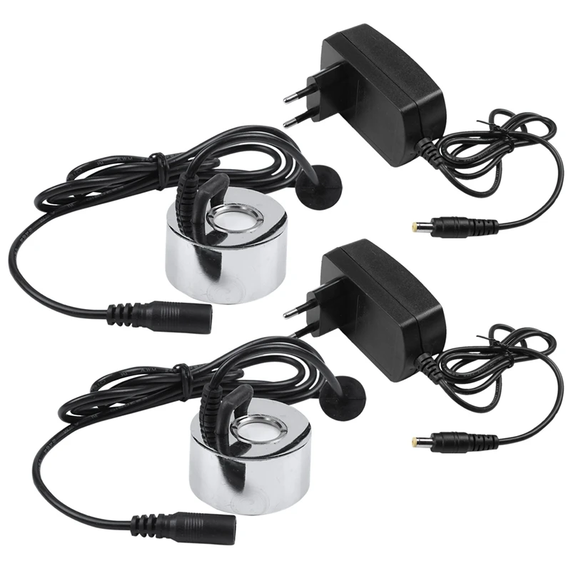 

2Pcs with Plug 45Mm Humidifier Ultrasonic Mist Maker Industrial Incubator 24V Nebulizer Atomizer Head Fogger Atomizer EU Plug