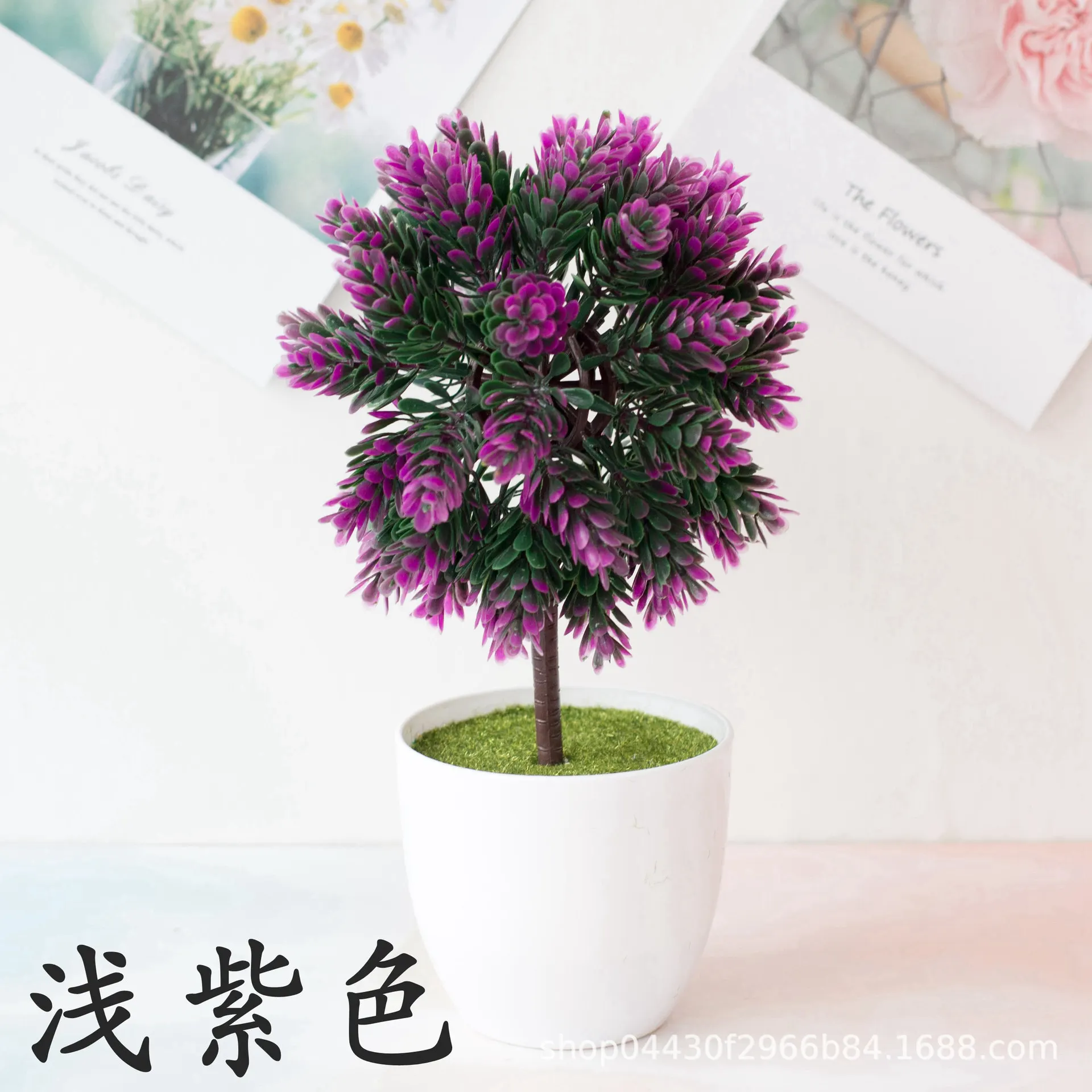 

1pc Artificial Plants Bonsai Simulation Plastic Cypress Potted Plant Potted Ornaments for Home Wedding Garden Hotel Party Decor