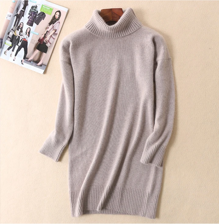 Осень зима 2021 элегантное прямое дизайнерское платье из смеси кашемира и хлопка с