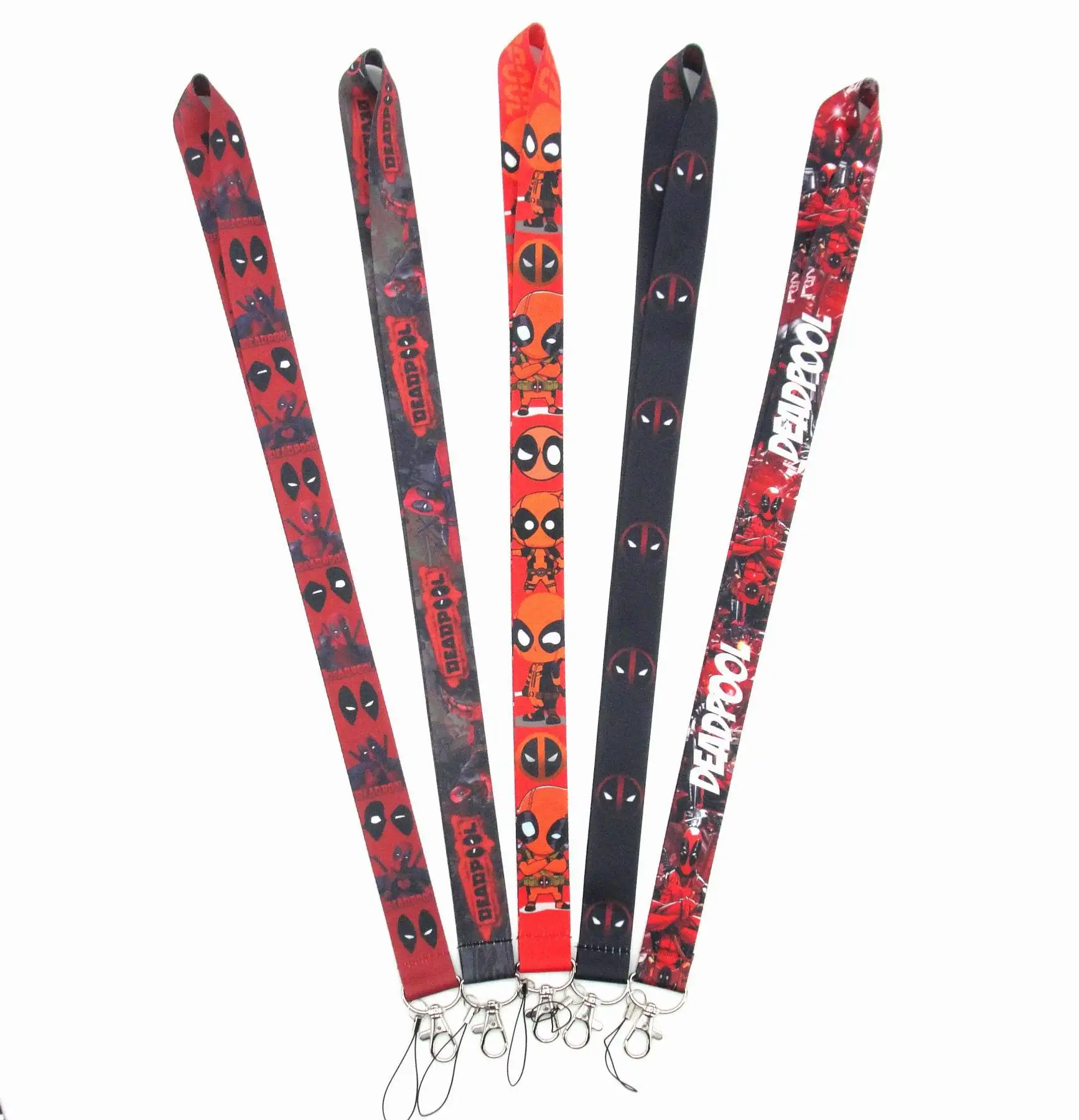 Дэдпул Косплей ремешок мультфильм брелок мобильный телефон шеи ремень ID значок