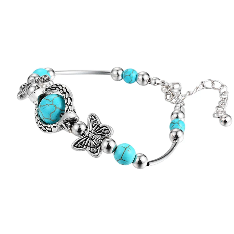 Браслет с бусинами из натурального камня браслеты ручной работы Очаровательная