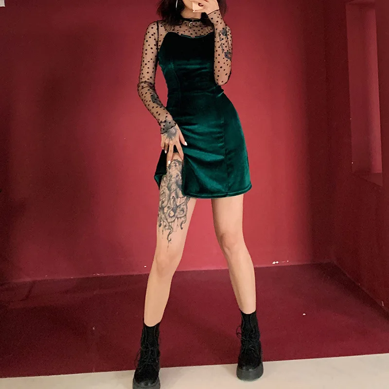 Летние модные облегающие темно зеленые женские платья без рукавов в стиле ампир