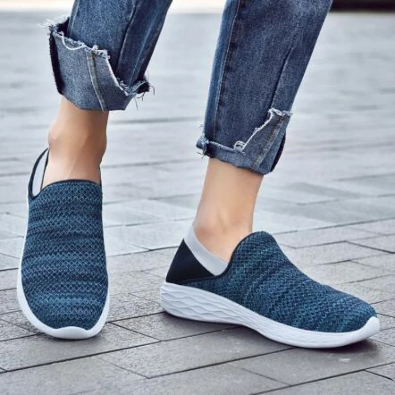 

tenis masculino Couples Men's and Women Casual Loafers Shoes Comfortable Legging Lazy Flats Soft Mesh Sock Sneakers