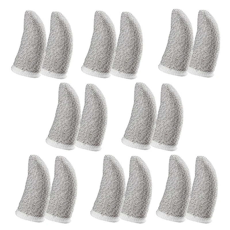 

18-контактные перчатки из углеродного волокна для мобильных игр PUBG, перчатки для пальцев, белые (16 шт.)