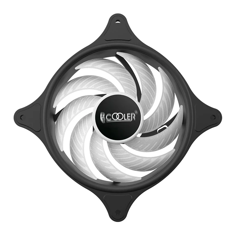 Кулер PCCOOLER RGB вентилятор 12 см цветной светодиодный шасси бесшумный