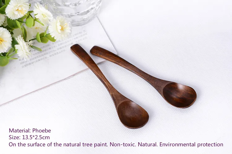 5 шт. деревянная ложка для специй десерт йогурт торт|Ложки| |