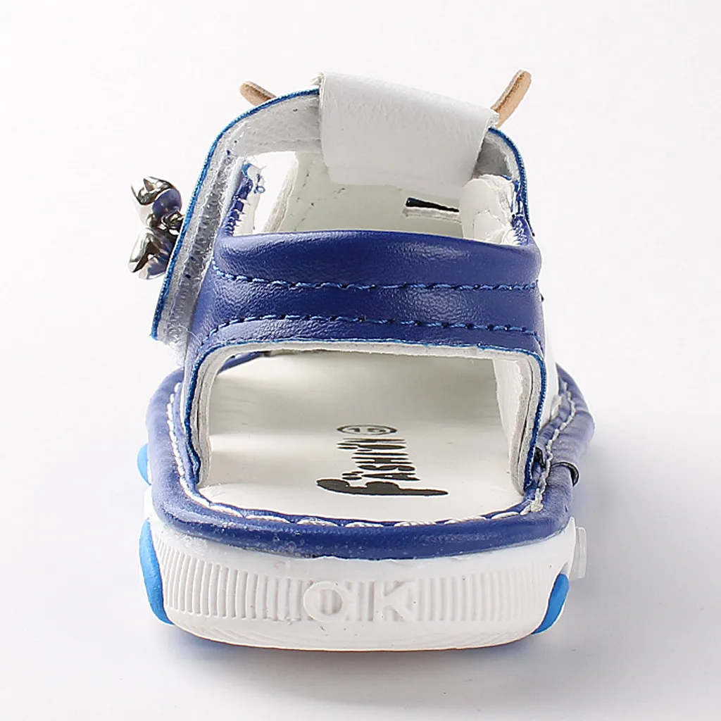 Звуковая обувь для новорожденных девочек и мальчиков мультяшный вертолет синяя