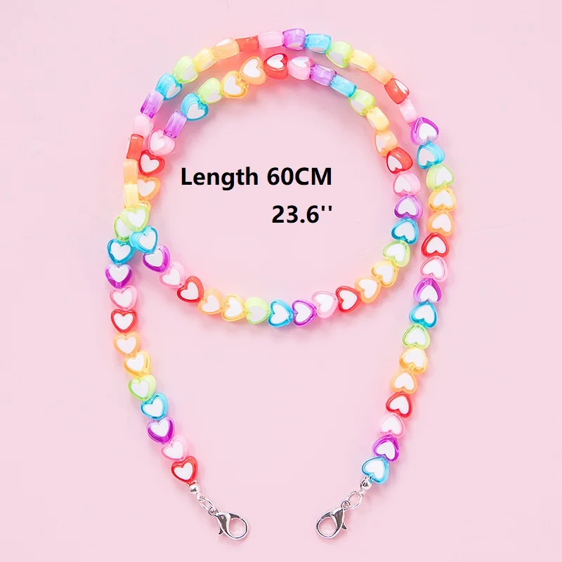 Цепочка для маски Makersland с цветными бусинами модная детская мультяшная маска