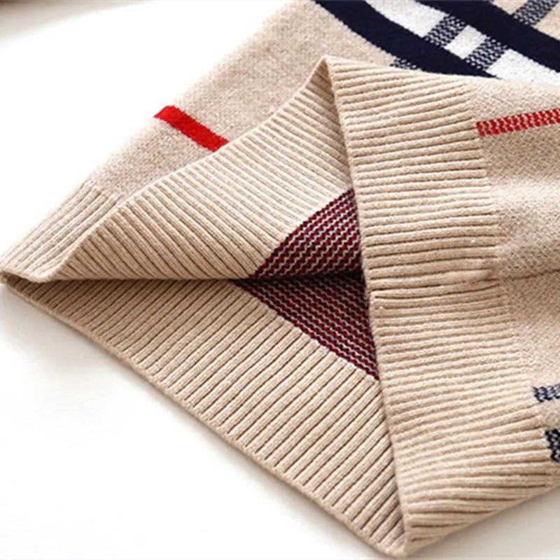 

Toddler Kids Plain Sweater Autumn Winter Fashion Children Knitted Tops Outerwear Boys Warm Pullover Clothes