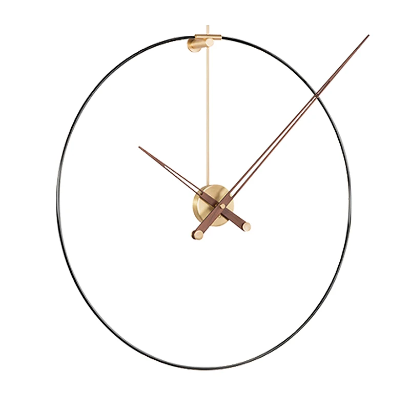 

Luxury Spain 3d Wall Clock Modern Metal Wood Craetive Wall Watches Home Decor Living Room Gold Wall Clcoks Duvar Saati Gift D034