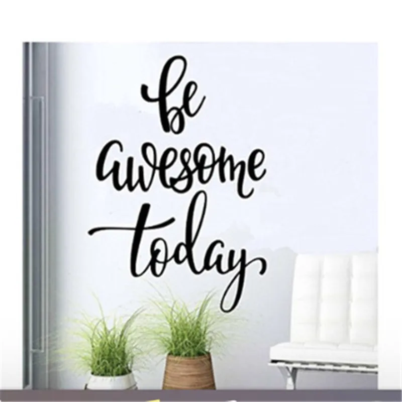 Быть удивительным сегодня вдохновляющая Наклейка на стену с цитатами для