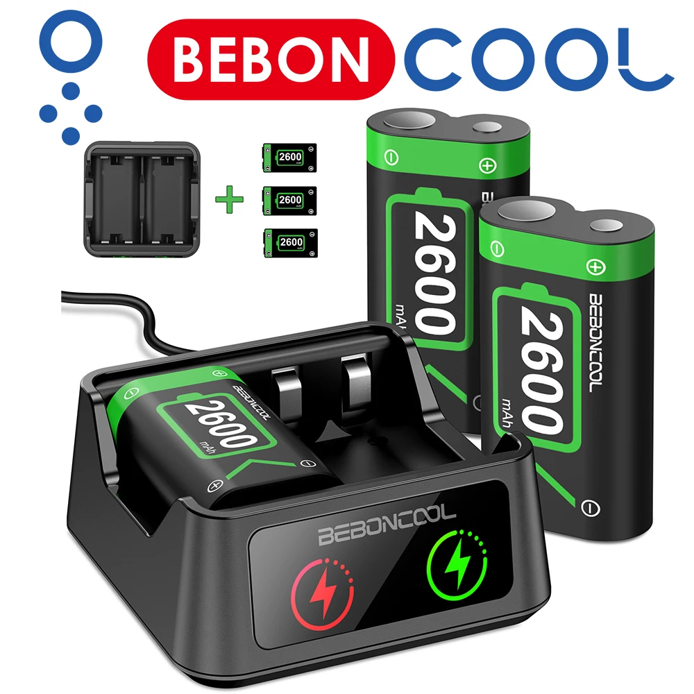 3 шт. аккумуляторные батарейки 2600 мАч для контроллеров Xbox Series X/S/Xbox One S/X|Батареи| |