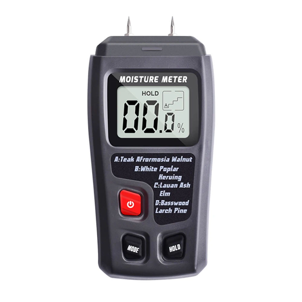 

Humidity Measuring Instrument Tool ABS Grey Portable Wooden Tester Practical Floor Moisture Tester Durable Moisture Meter